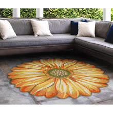 Load image into Gallery viewer, Liora Manne Frontporch Sunflower Indoor Outdoor Area Rug Yellow