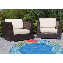 Load image into Gallery viewer, Liora Manne Visions IV Reef Border Indoor Outdoor Area Rug Blue