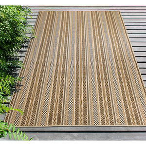 Liora Manne Carmel Rope Stripe Indoor Outdoor Area Rug Sand