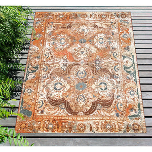 Liora Manne Marina Kashan Indoor Outdoor Area Rug Amber