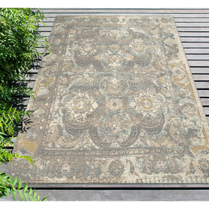 Liora Manne Marina Kashan Indoor Outdoor Area Rug Grey