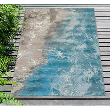 Load image into Gallery viewer, Liora Manne Marina Surf Indoor Outdoor Area Rug Ocean