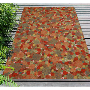 Liora Manne Visions III Giant Swirls Indoor Outdoor Area Rug Fiesta