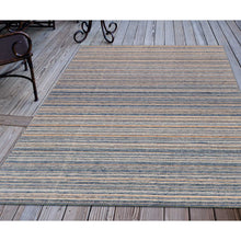 Load image into Gallery viewer, Liora Manne Dakota Stripe Indoor Outdoor Area Rug Navy