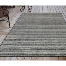 Load image into Gallery viewer, Liora Manne Dakota Stripe Indoor Outdoor Area Rug Grey
