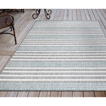 Load image into Gallery viewer, Liora Manne Malibu Faded Stripe Indoor Outdoor Area Rug Aqua