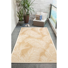 Load image into Gallery viewer, Liora Manne Carmel Fronds Indoor Outdoor Area Rug Sand