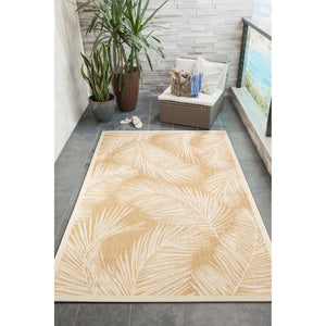 Liora Manne Carmel Fronds Indoor Outdoor Area Rug Sand