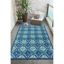 Load image into Gallery viewer, Liora Manne Illusions Madrid Indoor Outdoor Mat Ocean