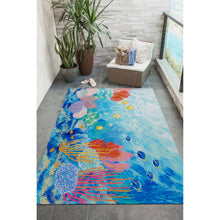 Load image into Gallery viewer, Liora Manne Illusions Seascape Indoor Outdoor Mat Ocean