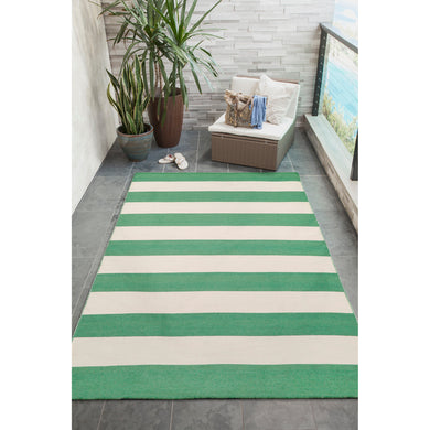 Liora Manne Sorrento Rugby Stripe Indoor Outdoor Area Rug Aqua