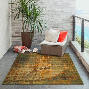 Liora Manne Marina Kermin Indoor Outdoor Area Rug Green