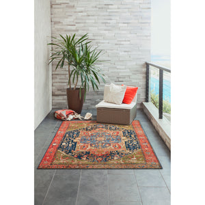 Liora Manne Marina Heriz Indoor Outdoor Area Rug Red