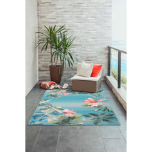 Load image into Gallery viewer, Liora Manne Marina Tropical Border Indoor Outdoor Area Rug Caribbean