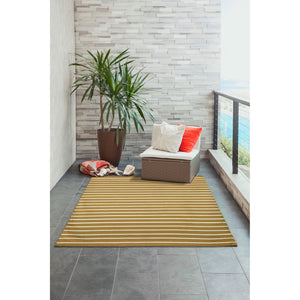 Liora Manne Sorrento Pinstripe Indoor Outdoor Area Rug Khaki