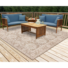 Load image into Gallery viewer, Liora Manne Malibu Kashan Indoor Outdoor Area Rug Neutral