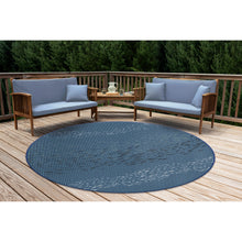 Load image into Gallery viewer, Liora Manne Carmel School Of Fish Indoor Outdoor Area Rug Navy