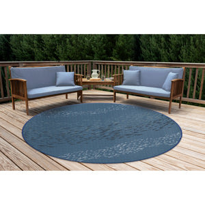 Liora Manne Carmel School Of Fish Indoor Outdoor Area Rug Navy