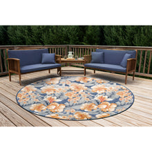 Load image into Gallery viewer, Liora Manne Canyon Tropical Floral Indoor Outdoor Area Rug Navy