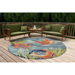 Liora Manne Ravella Tropical Fish Indoor Outdoor Area Rug Ocean