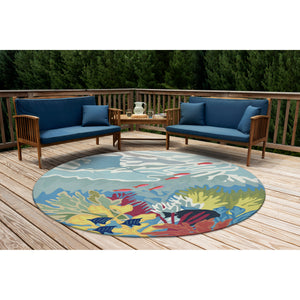 Liora Manne Ravella Ocean View Indoor Outdoor Area Rug Blue