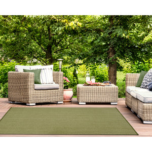 Liora Manne Calais Solid Indoor Outdoor Area Rug Green