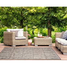 Load image into Gallery viewer, Liora Manne Cove Bamboo Indoor Outdoor Area Rug Grey