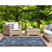 Load image into Gallery viewer, Liora Manne Carmel Starfish Indoor Outdoor Area Rug Navy