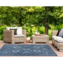 Load image into Gallery viewer, Liora Manne Carmel Vintage Floral Indoor Outdoor Area Rug Navy