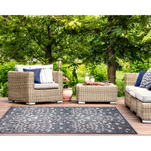 Load image into Gallery viewer, Liora Manne Canyon Flower Patch Indoor Outdoor Area Rug Carbon