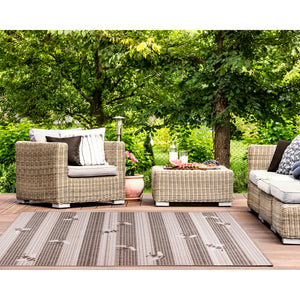 Liora Manne Malibu Sweet Bees Indoor Outdoor Area Rug Neutral