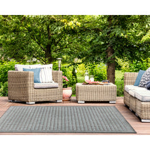 Load image into Gallery viewer, Liora Manne Malibu Simple Border Indoor Outdoor Area Rug Aqua