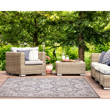 Load image into Gallery viewer, Liora Manne Malibu Kashan Indoor Outdoor Area Rug Silver