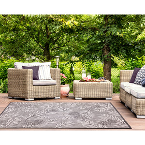 Liora Manne Malibu Pine Indoor Outdoor Area Rug Charcoal