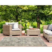 Load image into Gallery viewer, Liora Manne Marina Kashan Indoor Outdoor Area Rug Grey