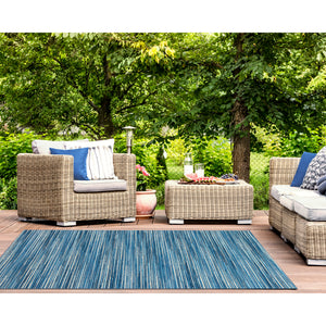 Liora Manne Marina Stripes Indoor Outdoor Area Rug China Blue