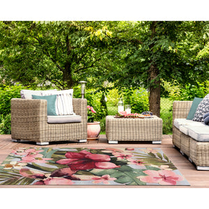 Liora Manne Marina Tropical Floral Indoor Outdoor Area Rug Multi