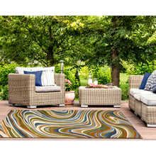 Load image into Gallery viewer, Liora Manne Marina Tides Indoor Outdoor Area Rug Multi