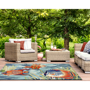 Liora Manne Ravella Tropical Fish Indoor Outdoor Area Rug Ocean