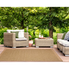 Load image into Gallery viewer, Liora Manne Sahara Texture Border Indoor Area Outdoor Rug Green