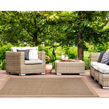 Load image into Gallery viewer, Liora Manne Sahara Texture Border Indoor Outdoor Area Rug Natural