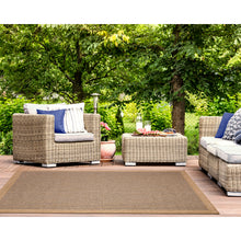 Load image into Gallery viewer, Liora Manne Sahara Texture Border Indoor Outdoor Area Rug Navy