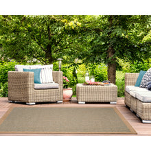 Load image into Gallery viewer, Liora Manne Sahara Texture Border Indoor Outdoor Area Rug Aruba