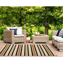 Load image into Gallery viewer, Liora Manne Sorrento Cabana Stripe Indoor Outdoor Area Rug Sisal