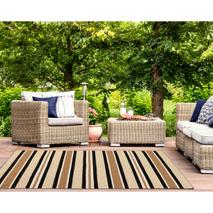 Liora Manne Sorrento Cabana Stripe Indoor Outdoor Area Rug Sisal