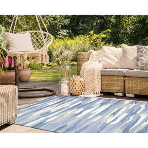 Liora Manne Capri Cloud Indoor Outdoor Area Rug Soft Blue