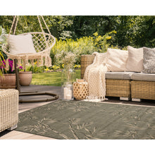 Load image into Gallery viewer, Liora Manne Carmel Bamboo Border Indoor Outdoor Area Rug Green