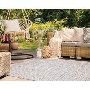 Liora Manne Dunes Chevron Indoor Outdoor Area Rug Silver