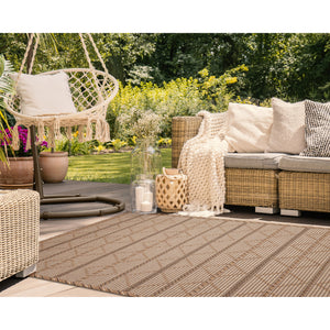 Liora Manne Monterey Delicate Diamond Indoor Outdoor Area Rug Black