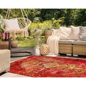 Liora Manne Marina Kermin Indoor Outdoor Area Rug Saffron